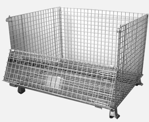 Heavy Duty Scale Pallet Wire Mesh Basket Cage