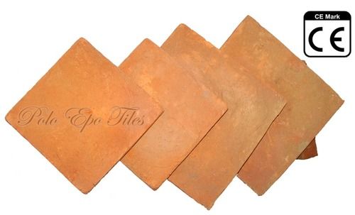 Reds / Pinks Square Handmade Terracotta Tiles