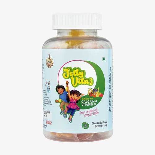 Kids Gummy Calcium and Vitamin D Jelly Candy