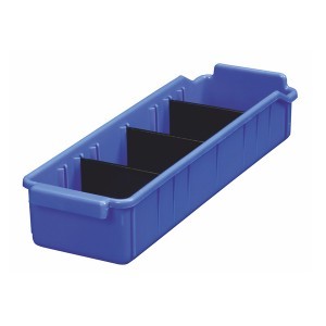 Panda Shelf Bin (PSB 301) - Polypropylene Copolymer, 25 Standard Sizes for 300 mm to 600 mm Shelving Depths, Integral Back Stop for Clear Viewing