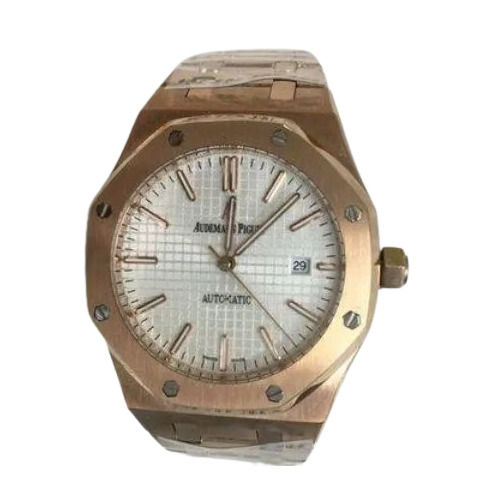 Audemars Piguet Royal Oak White Dial Swiss Eta Automatic Mens Watch Color Of Band: Gold