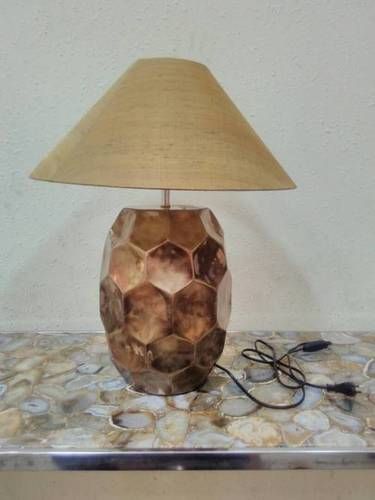 Brown Decorative Metal Table Lamp