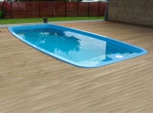 Rectangle Frp Blue Swimming Pool