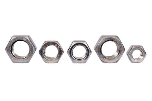 Stainless Steel Hex Nuts - Color: Natural