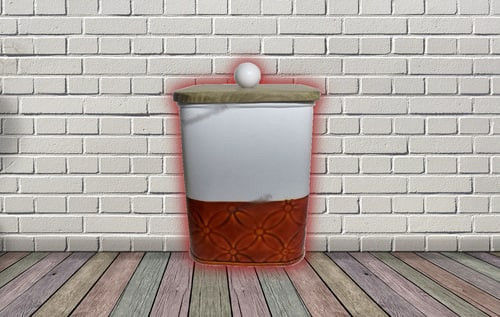 Pink Red Square 3D Style Kitchen Canister Set