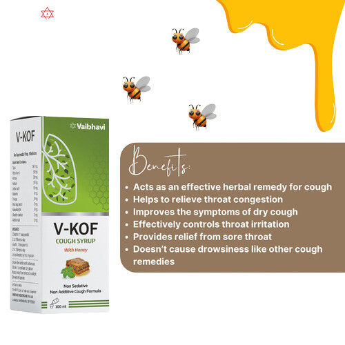 V-KOF Herbal Cough Syrup with Honey