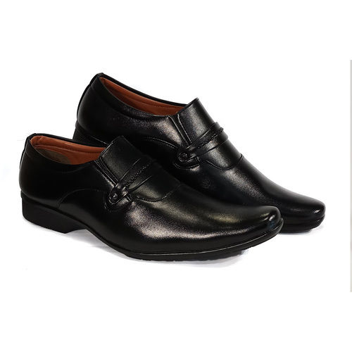 Mens Leather Black Shoes Insole Material: Eva