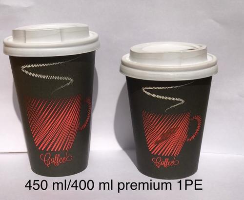 White Or Printed Disposable Premium Paper Glass For Hot And Cold Drinks