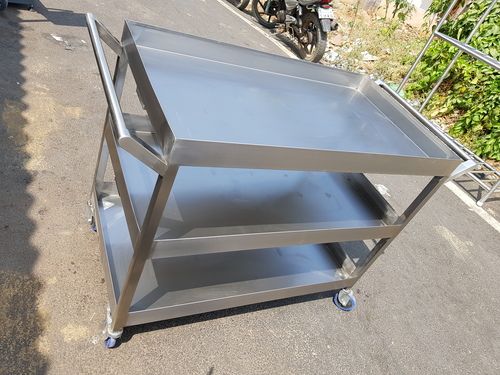 Tuogh Structure Kitchen Serving Trolley