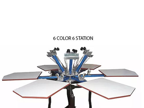 T Shirt Screen Printing Machine - 6 Color