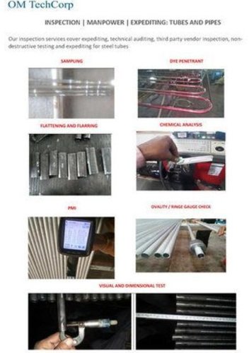 Inspection services for Steel Tube By OM TECHCORP
