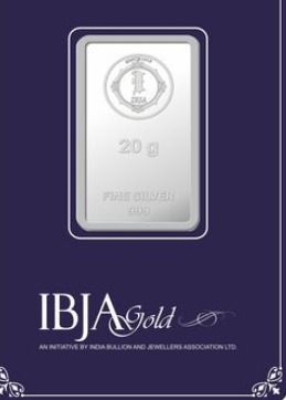 Ibja Gold 20Gm (999) Investment Silver Bar