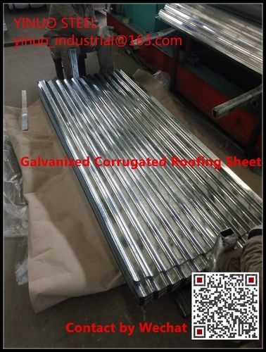 Galvanized Corrugated Roofing Steel Sheet Thickness: 0.13-0.80 Millimeter (Mm)