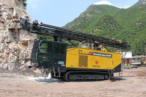 Yellow And Gray Automatic Integrated Hydraulic Dth Drilling Rig (Taiyed8)