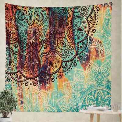 3d World Map Cosmos Galaxy Polyester Cotton Wall Tapestry