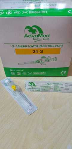 IV Cannula With Wings With Port