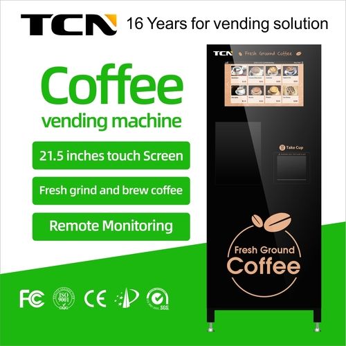 TCN Fresh Ground Coffee Freshly Brewed Coffee Vending Machine