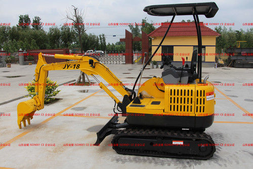 Black Yellow 18 Crawler Small Excavator