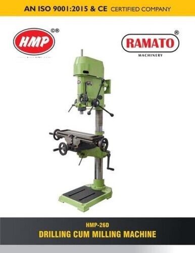 Green Heavy Duty Hmp-26D High Speed Milling Cum Drilling Machine