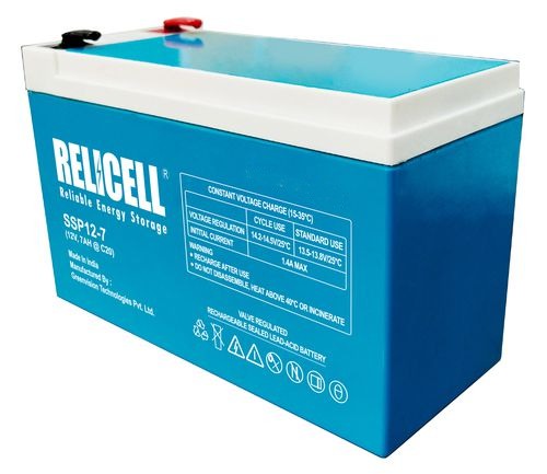 Relicell Smf Battery 12V, 7Ah Sealed Type: Sealed