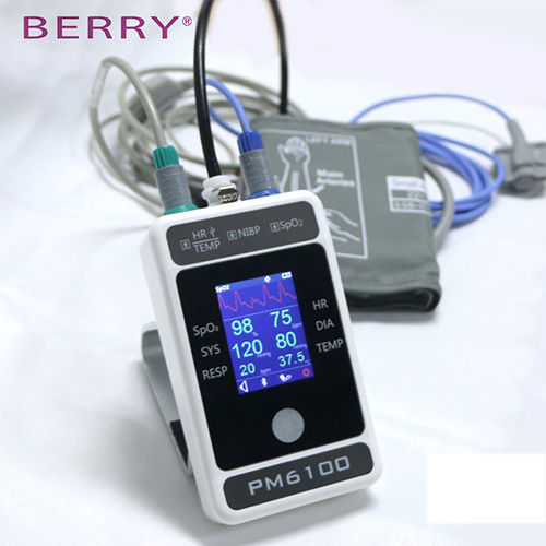 White And Black Portable Handheld Patient Monitor