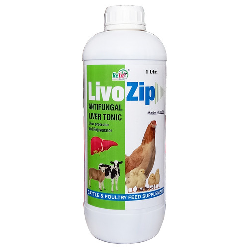 Liver Tonic For Poultry & Cattle (livozip 1 Ltr.) Animal Health