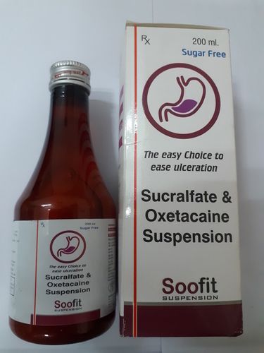 Sucralfate and Oxetacaine Oral Suspension - 1gm Sucralfate, 20mg Oxetacaine | Sugar Free, Antacid Relief, Palatable Flavor, Ideal for Adults and Teenagers