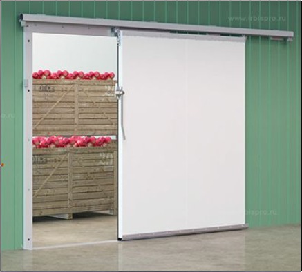 Multi-Layer Sandwich Panel (Ppu + Painted Steel Sliding Refrigeration Doors Of Irbis Commercial Series