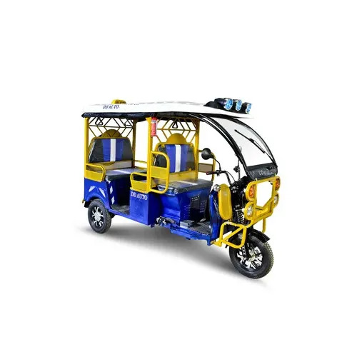 E Rickshaw - 1000W Motor, 4+1 Seater Capacity | Eco-Friendly, Waterproof Roof, Low Maintenance