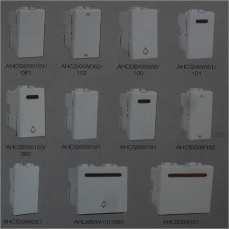 Modular Switches - 10Ax/6Ax 1 Way, Bell Push, 16A Options Available, Comprehensive Electrical Solutions