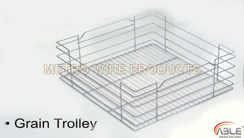 Grain Trolley - Durable Metal Design | Sturdy, Corrosion Resistant, Precise Dimensions, Versatile for Commercial Use