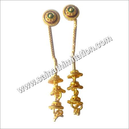 Stainless Steel Long Jhumka Earrings