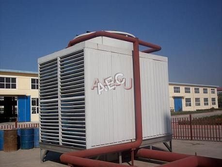 Cross Flow Cooling Towers - HDG Steel Structure, Adjustable Axial Flow Fans, Easy Maintenance and Compact Design