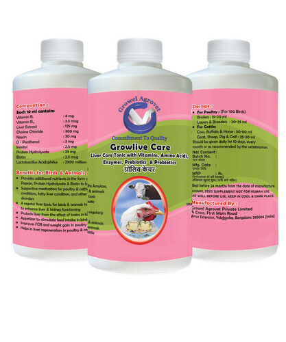 Poultry Liver Tonic with Vitamins, Amino Acids, Probiotics, and Liver Stimulants