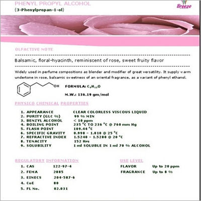 Phenyl Propyl Alcohol