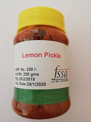 Piece Tasty And Spicy Lemon Pickles