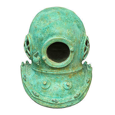 Antique Brass Scuba Mini Diving Divers Helmet US Navy Mark V Solid Steel Vintage