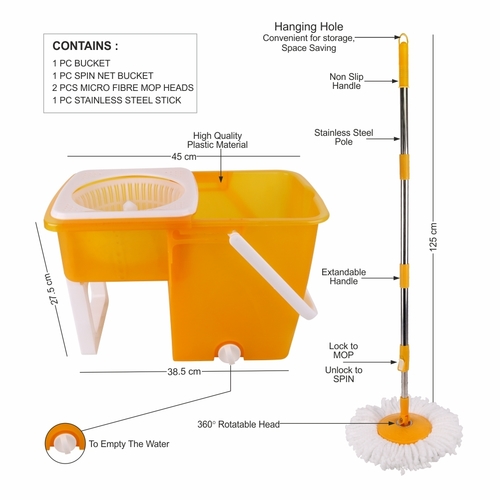 Compact Folding Bucket Mop Application: Industrial