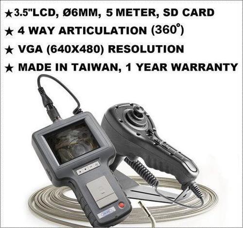 Multicolor 4 Way Articulating Vga Inspection Video Borescope (Ndt Jfvs-60054)