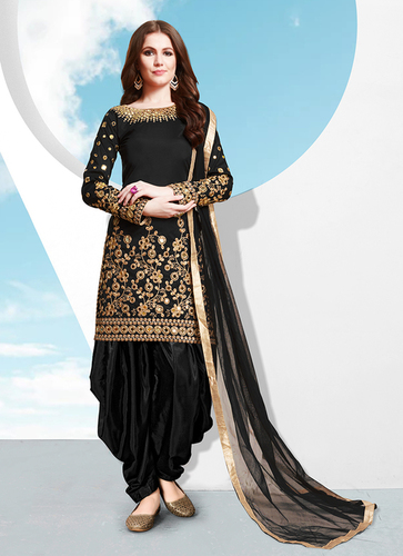 black punjabi patiala salwar suit