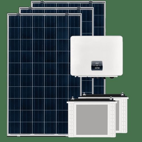 Black 3 Kw Off-Grid Solar Power Plant