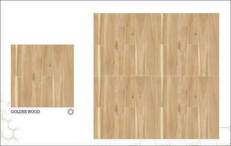 Golden Wood Floor Tile Size: 60Cm*60Cm / 2Ft*2Ft