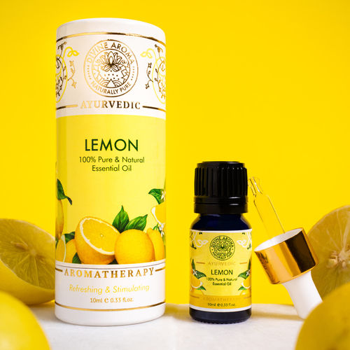 Divine Aroma Lemon Essential Oil 