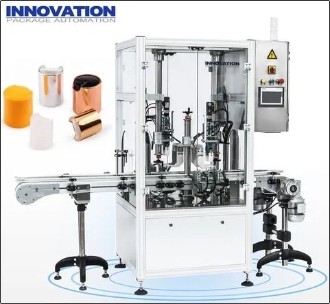 White Automatic Facial Cream Filling And Capping Machine With Plc Control