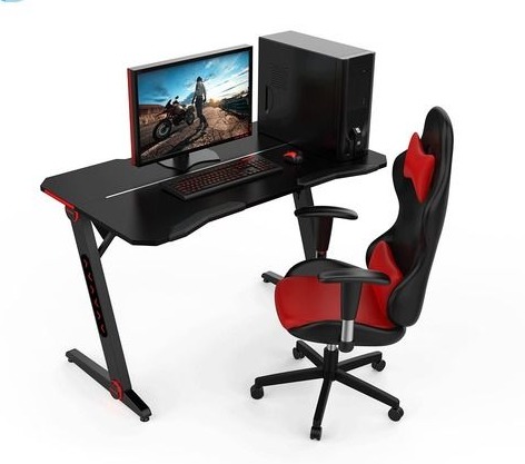 2020 Z Shaped Gaming Computer Desk Rgb Led Lights No Assembly Required Price Range 101 20 108 90 Usd Piece Id 6247697