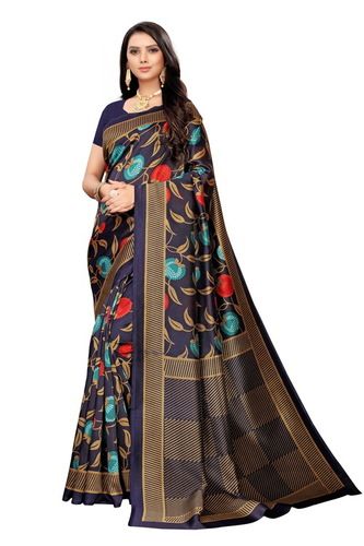 Fancy Kalamkari Mysore Silk Saree