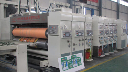 White Heavy Duty Carton Box Manufacturing Machine