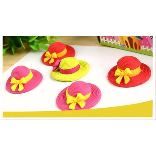 Lightweight Hat Shape Rubber Erasers