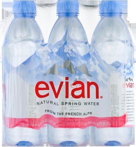 Evian Natural Mineral Water 6 X 1.5 Litre