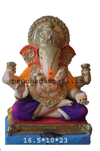 Painting Dagdu Ganesh Murti In Pop